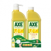 斧头（AXE）柠檬护肤洗洁精 1.3kg+1.3kg