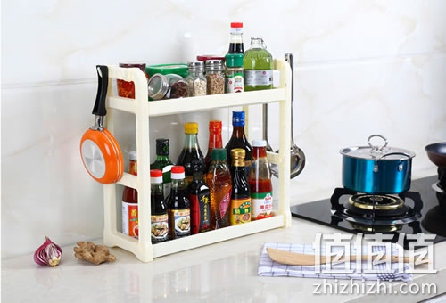 凯乐居两层厨房调料品置物架收纳架