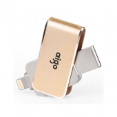 爱国者（aigo）iPhone和iPad双接口USB3.0苹果手机U盘 金色 64G