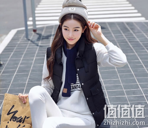 女士韩版修身羽绒棉马甲