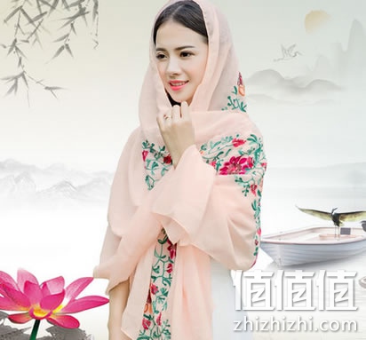 蝶舞秀女士披肩围巾 