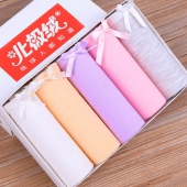 北极绒女士中腰棉内裤 5条装，少女情怀！