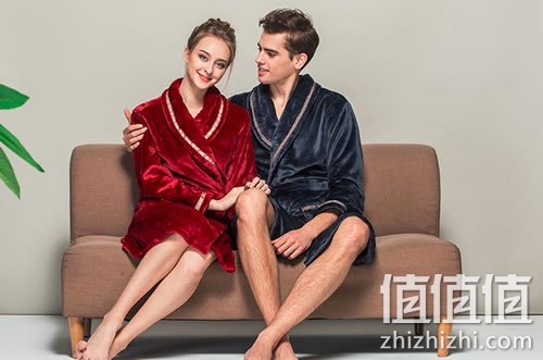 丝惠妤男女法兰绒睡袍浴袍