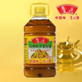 鲁花 压榨特香菜籽油 4L桶装