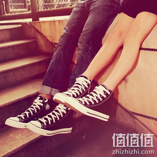回力女款高帮帆布鞋