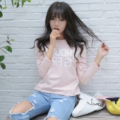 美莹嫦女士韩版长袖t恤