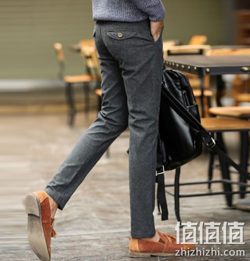 圣肯男士韩版修身弹力小脚长裤