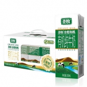 圣牧 全程有机全脂纯牛奶200ml*12盒