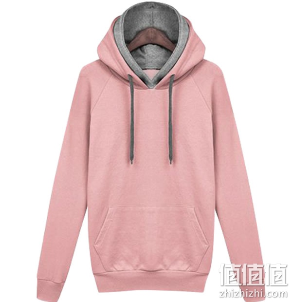 萝曼萝兰女士加绒加厚宽松连帽卫衣