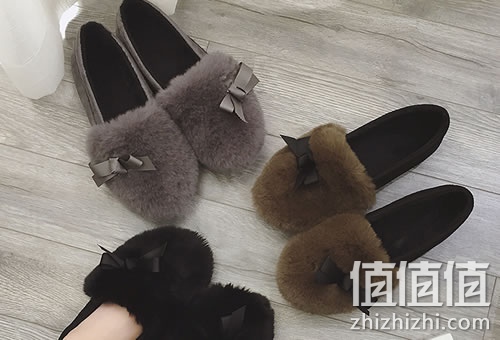 其他女士加绒豆豆鞋