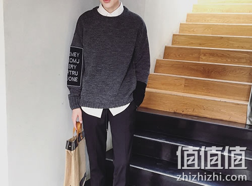 男士套头毛衣