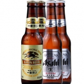 麒麟朝日超爽生鲜黄啤酒 330ml*4瓶