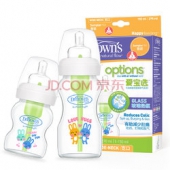 DrBrown’s 布朗博士 宽口径玻璃奶瓶 防胀气婴儿奶瓶套装150ml+270ml（晶彩版）爱宝选WB0230  179元