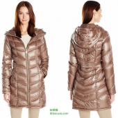 Calvin Klein 女士轻量防寒中长款羽绒服 新低1.9折$52.29 到手￥430