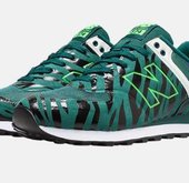 大码！New Balance ML574ALW 男士夜光复古跑鞋