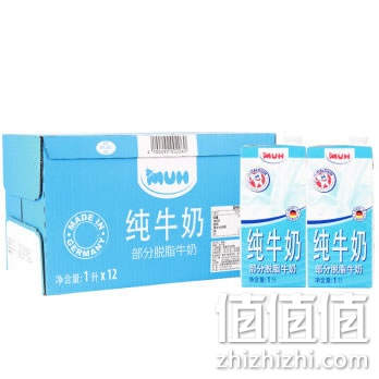 甘蒂牧场部分脱脂纯牛奶