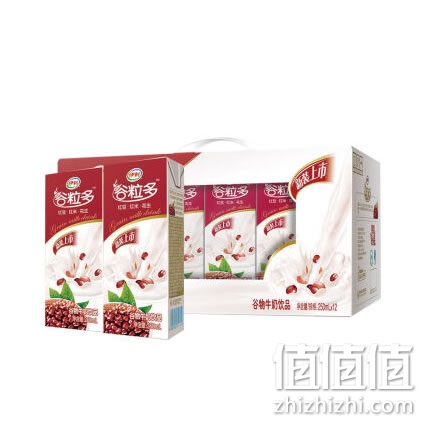 伊利谷粒多红谷牛奶