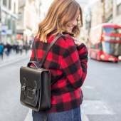 The Cambridge Satchel 女士真皮画像双肩包 硬朗皮革材质