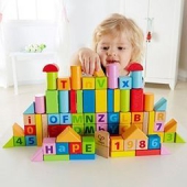 Hape 益智启蒙积木玩具 80块