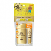 资生堂（Shiseido）  ANESSA 安耐晒 金色防晒霜套装60ml+面部专用15g