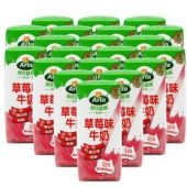 限地区：爱氏晨曦 Arla 草莓味风味牛奶200ml*20