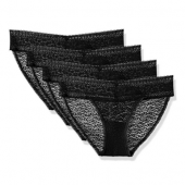 卡尔文 克莱恩（Calvin Klein）   Stretch Lace Bikini 女士蕾丝内裤 4条装