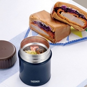 膳魔师（THERMOS） JBI-382  NVY 不锈钢保温罐 380ml 真空隔热 宽口设计