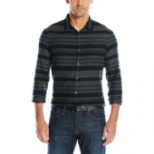 限L码 企鹅Original Penguin Striped Flannel 男长袖衬衫 春秋款