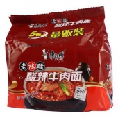 球星最爱#康师傅 酸辣牛肉口味方便面 111g*5袋
