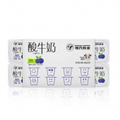 限地区：MODERN FARMING 现代牧业 风味发酵乳蓝莓味酸奶100ml*8*3件