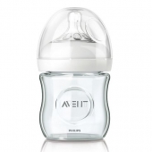 飞利浦新安怡（AVENT） 自然原生 宽口玻璃奶瓶 120ml SCF671/17 *3件