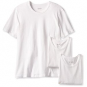 BOSS HUGO BOSS 男士棉制圆领 T-Shirt 3件白色M号