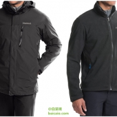 Marmot 土拨鼠 Ridgetop 男士防水防风三合一冲锋衣 3色 $104 到手￥815