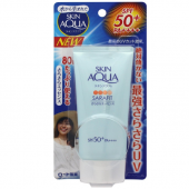 乐敦（ROHTO） SKIN AQUA SARAFIT 水感防晒霜 SPF50+ 80g 速干耐汗配方 清爽不黏腻