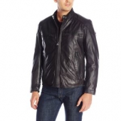 MARC NEW YORK Mac Calf-Leather  男款机车夹克