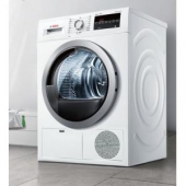 博世（BOSCH） WTG864000W 8公斤 进口干衣机 LED显示 触摸控制 空气冷凝 原装进口 快烘40分钟（白色）