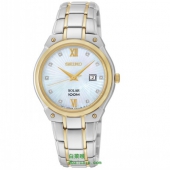 Seiko 精工 SUT214 女士镶钻太阳能石英表 $116.1 到手￥835