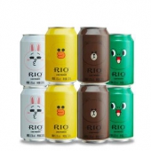 RIO 锐澳 预调鸡尾酒 LINE FRIENDS 限量罐 330ml*8罐