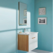 ENZO RODI 安住 白色多层实木浴室柜(带镜子)  600mm宽(不含龙头)