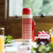 膳魔师（THERMOS） JNT-550不锈钢粉红格子保温杯 550ml 真空断热