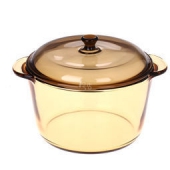 Luminarc 乐美雅 VITRO玻璃 L7536 琥珀色透明圆锅 3L