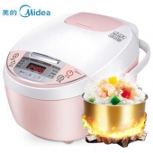 美的(Midea) WFS3018Q 智能黄晶蜂窝内胆电饭煲 3L