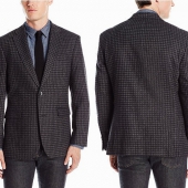 Tommy Hilfiger 男士羊毛混纺休闲西装 $72.99 到手￥600