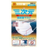 凑单品：KOWA 兴和 三次元 高密着口罩 标准号 5片装