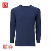 UNIQLO 优衣库 男装 HEATTECH EXW圆领T恤