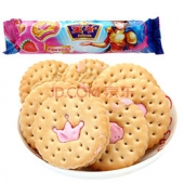 Prince王子 夹心草莓风味饼干120g   2.32元（3.9元，99-40）