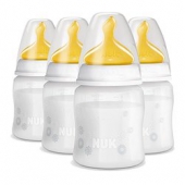 凑单！NUK First Choice Bottle Latex Teat 初始婴儿奶瓶 4个装（0-6个月）