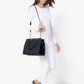 MICHAEL MICHAEL KORS  Quinn 女士手提包（大号） 十字纹硬挺