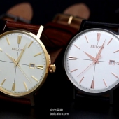 Bulova 宝路华 男士真皮表带时装腕表 Prime会员免费直邮含税到手￥550