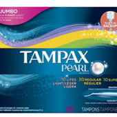 TAMPAX 丹碧丝 Pearl Plastic 珍珠塑管 卫生棉条 50条装